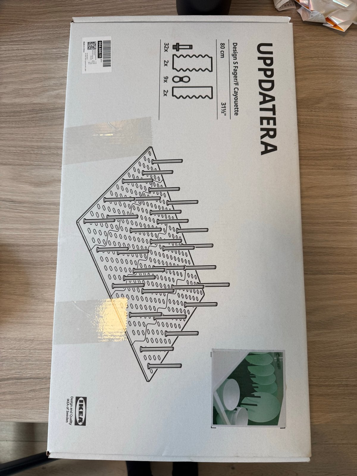 IKEA UPPDARETERA Bordenrek Lade-organizer, Ophalen, Bordenrek, IKEA, Kunststof