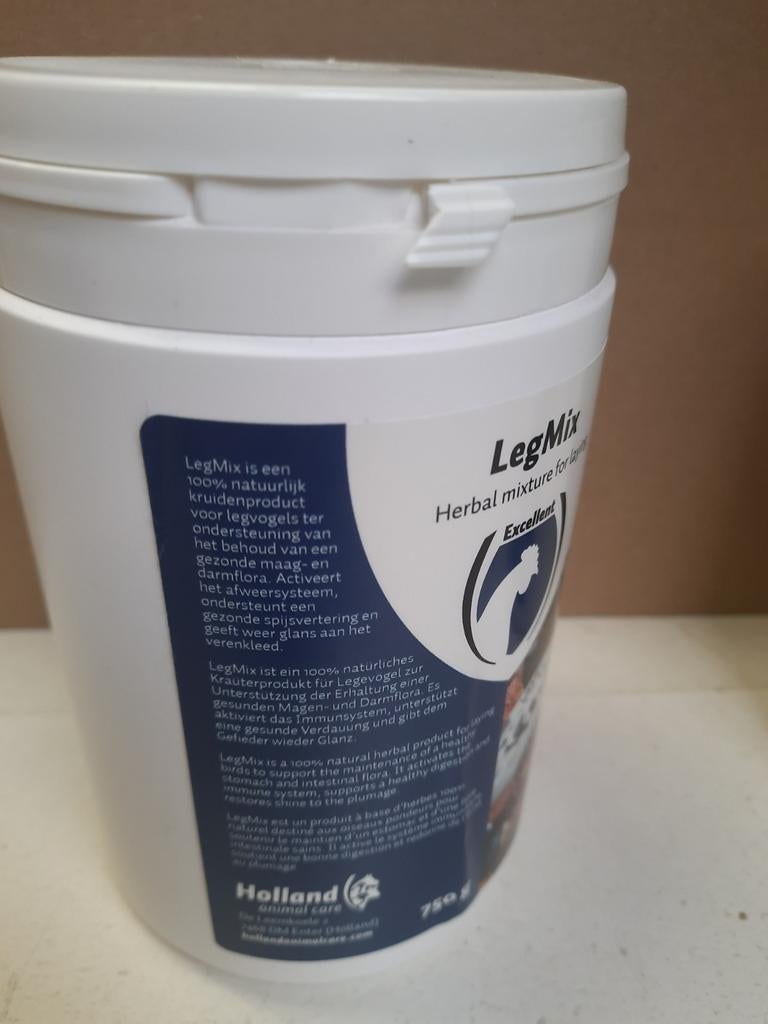 3 potten exelent Legmix 750gram kruidenmix voor kippen, Ophalen of Verzenden, Pluimvee