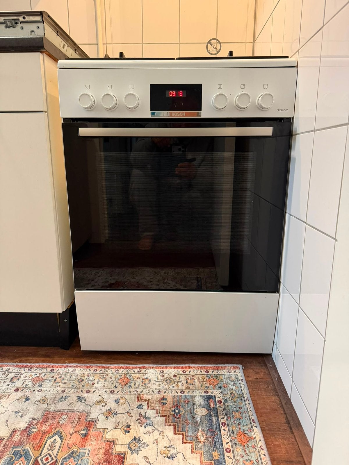 Gasfornuis Bosch heel goed zoals nieuw, Witgoed en Apparatuur, Ophalen, Zo goed als nieuw, Minder dan 45 cm