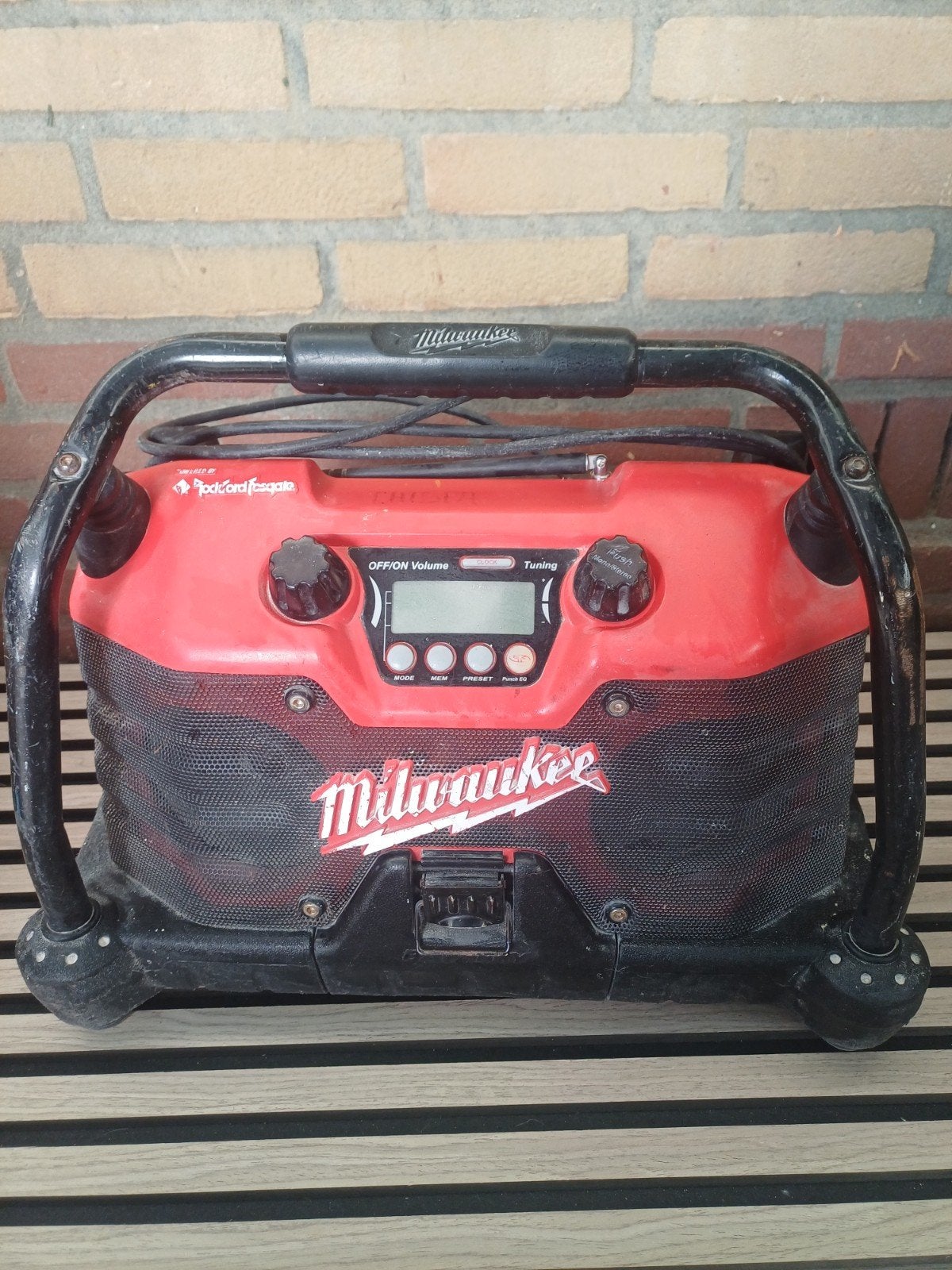 milwaukee bouwradio, Doe-het-zelf en Verbouw, Ophalen, Gebruikt