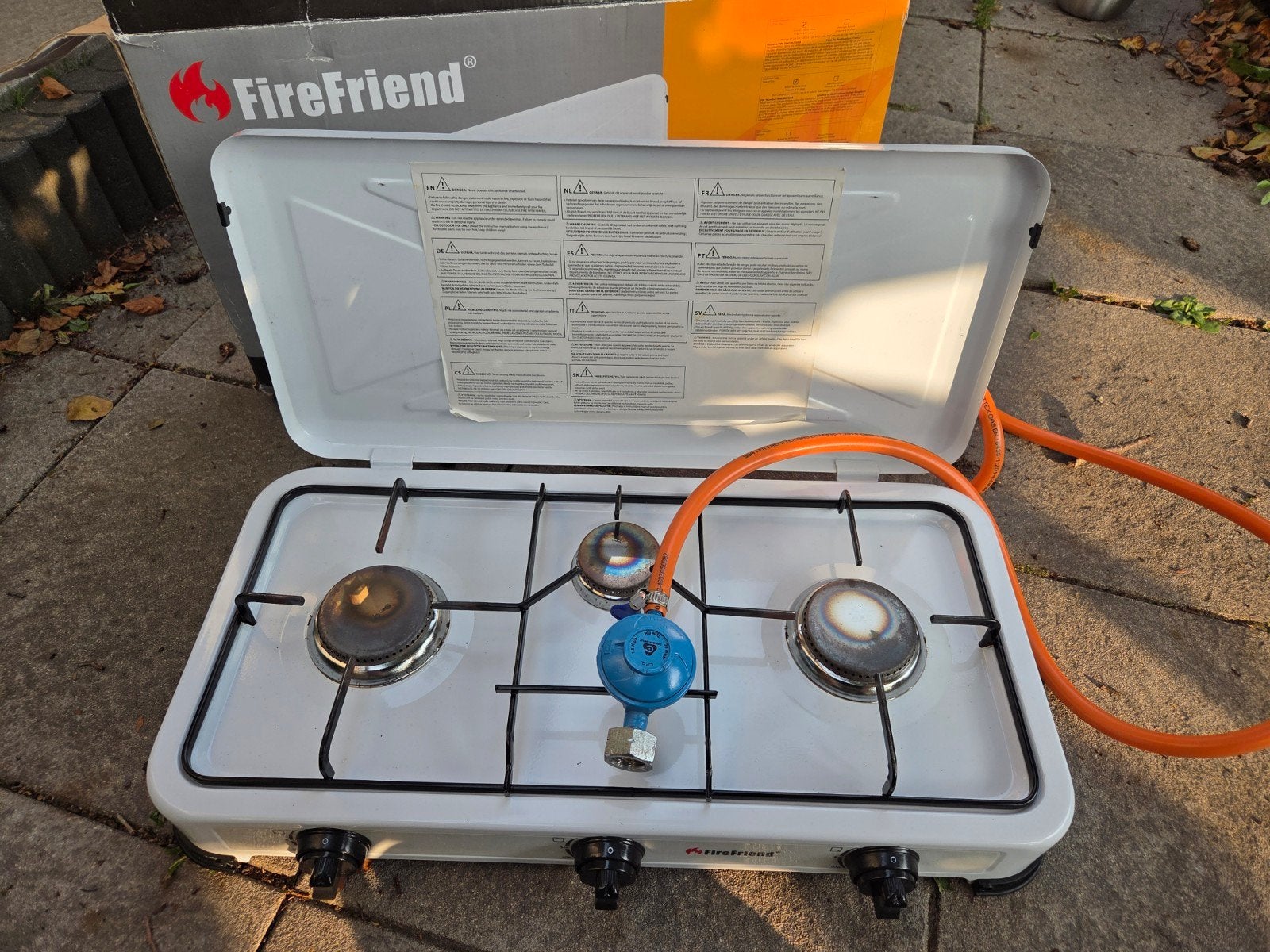 FireFriend Gasfornuis 2-pits - Ideaal voor Camping, Ophalen of Verzenden, Zo goed als nieuw