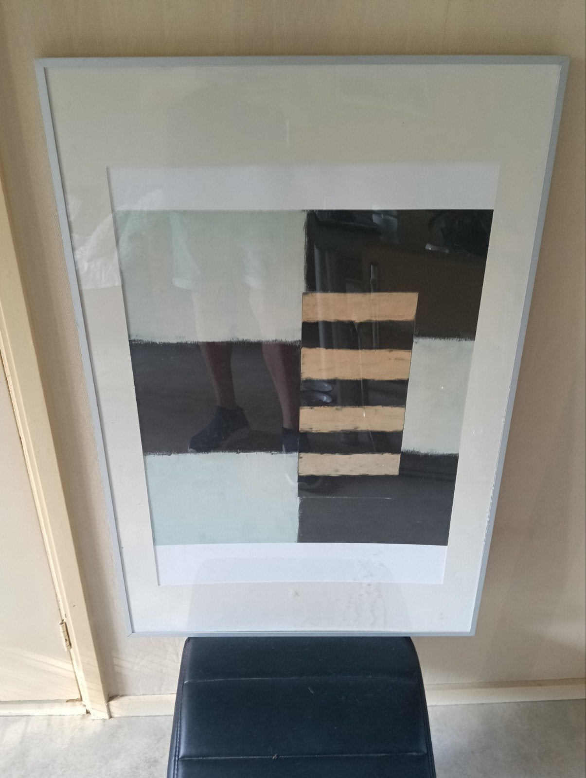 Moderne lijst met kust afdruk - Meppel, Antiek en Kunst, Kunst | Schilderijen | Modern, Ophalen of Verzenden, Ingelijst, Print