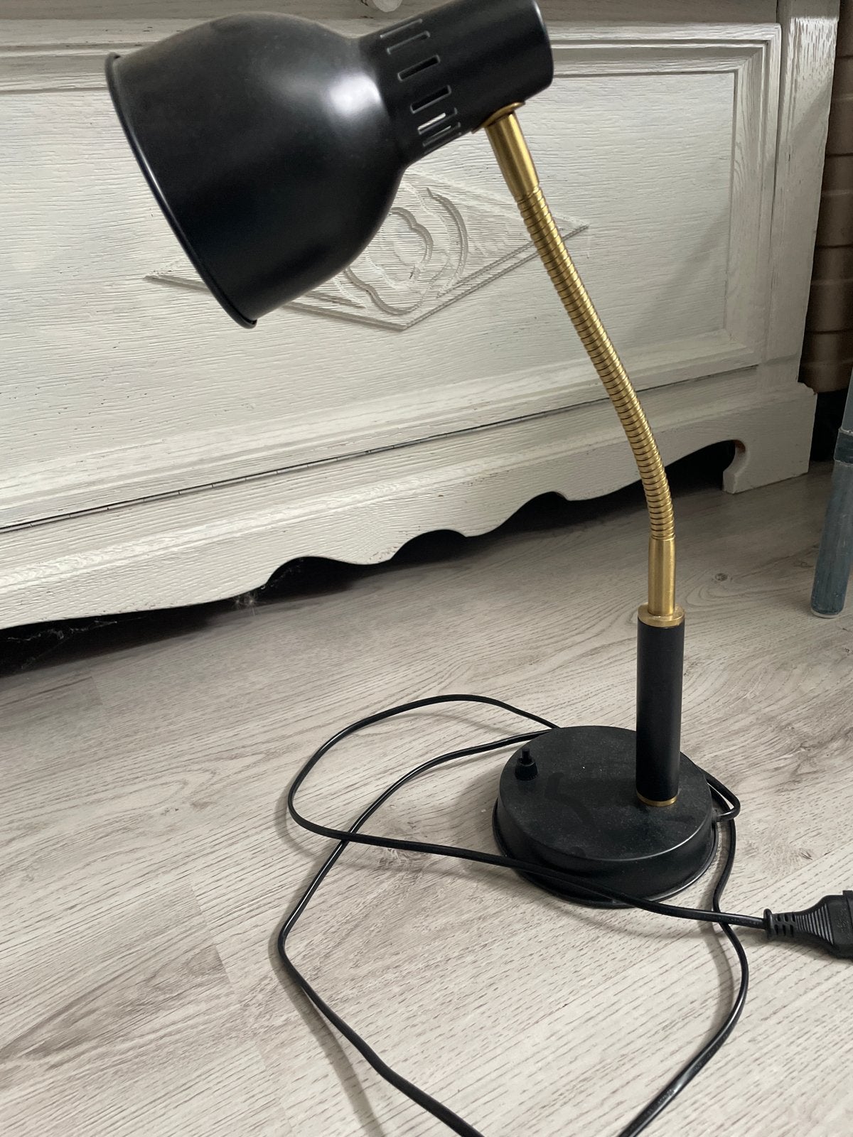 IKEA Bureaulamp - Zwart met flexibele hals, Ophalen, Gebruikt, Zwart, IKEA