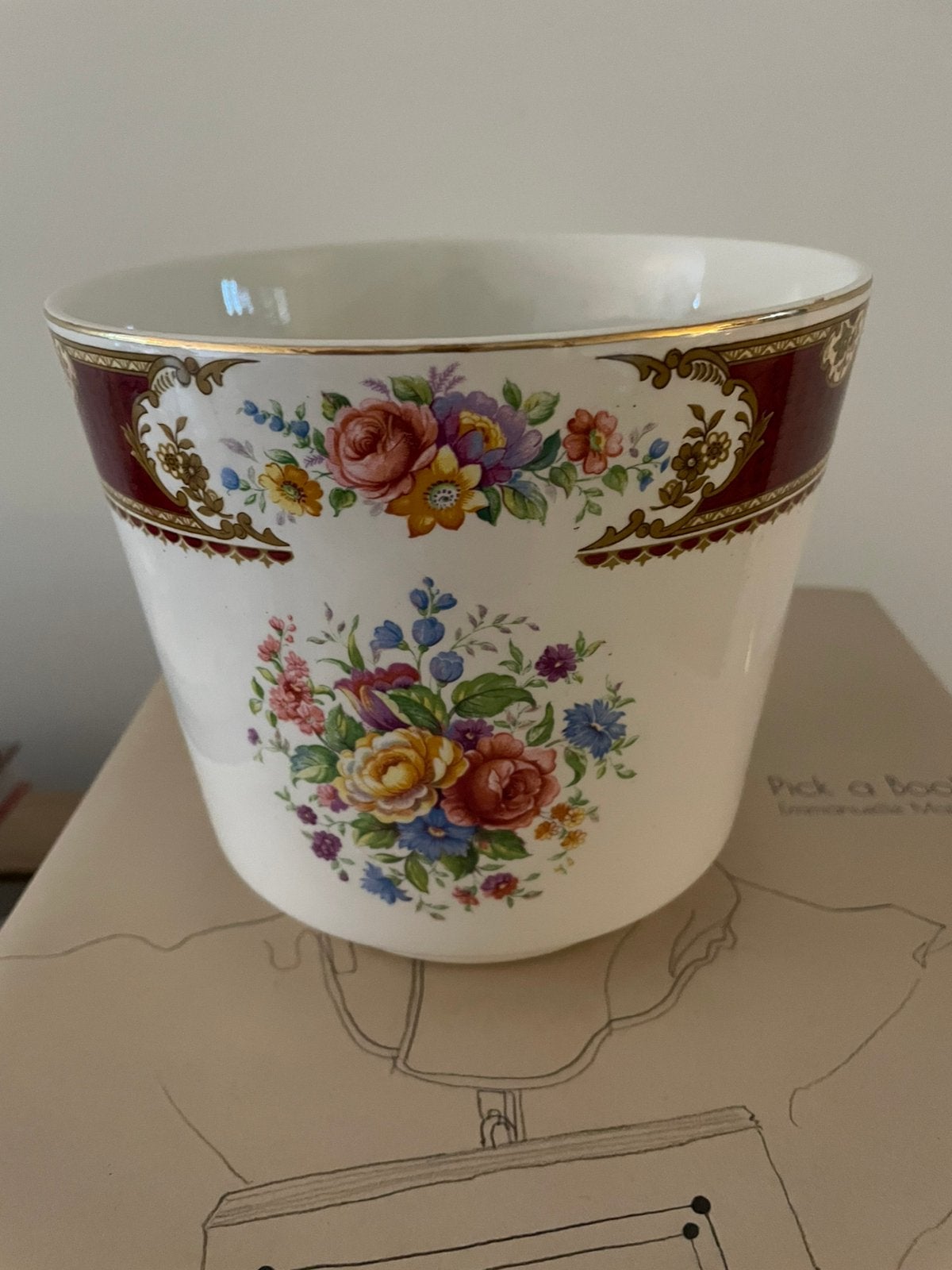 Royal tunstall staffordshire england bloempot cache pot, Ophalen of Verzenden