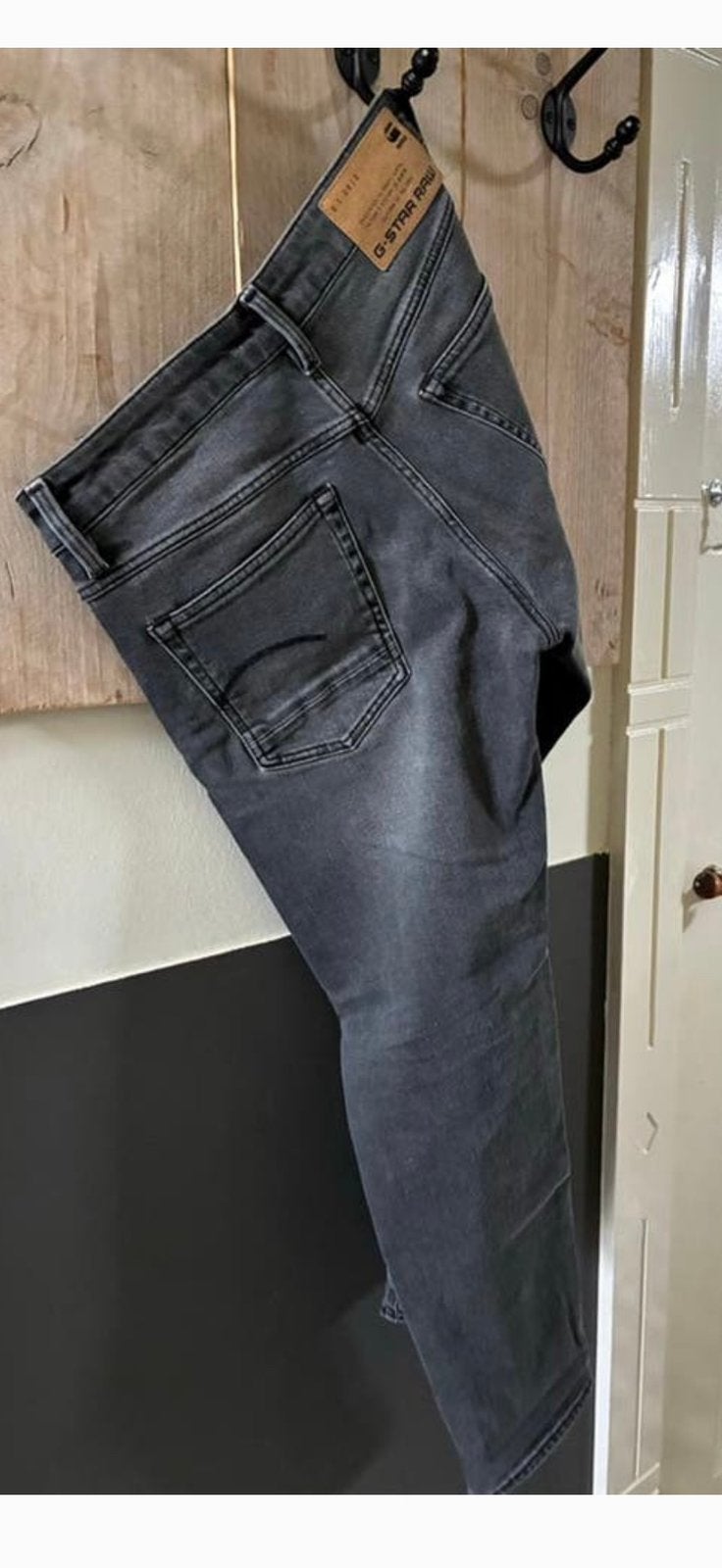 G-Star Raw Kate Boyfriend Jeans W26 L32 - Zwart/Grijs, Kleding | Dames, Spijkerbroeken en Jeans, Ophalen of Verzenden, Zo goed als nieuw