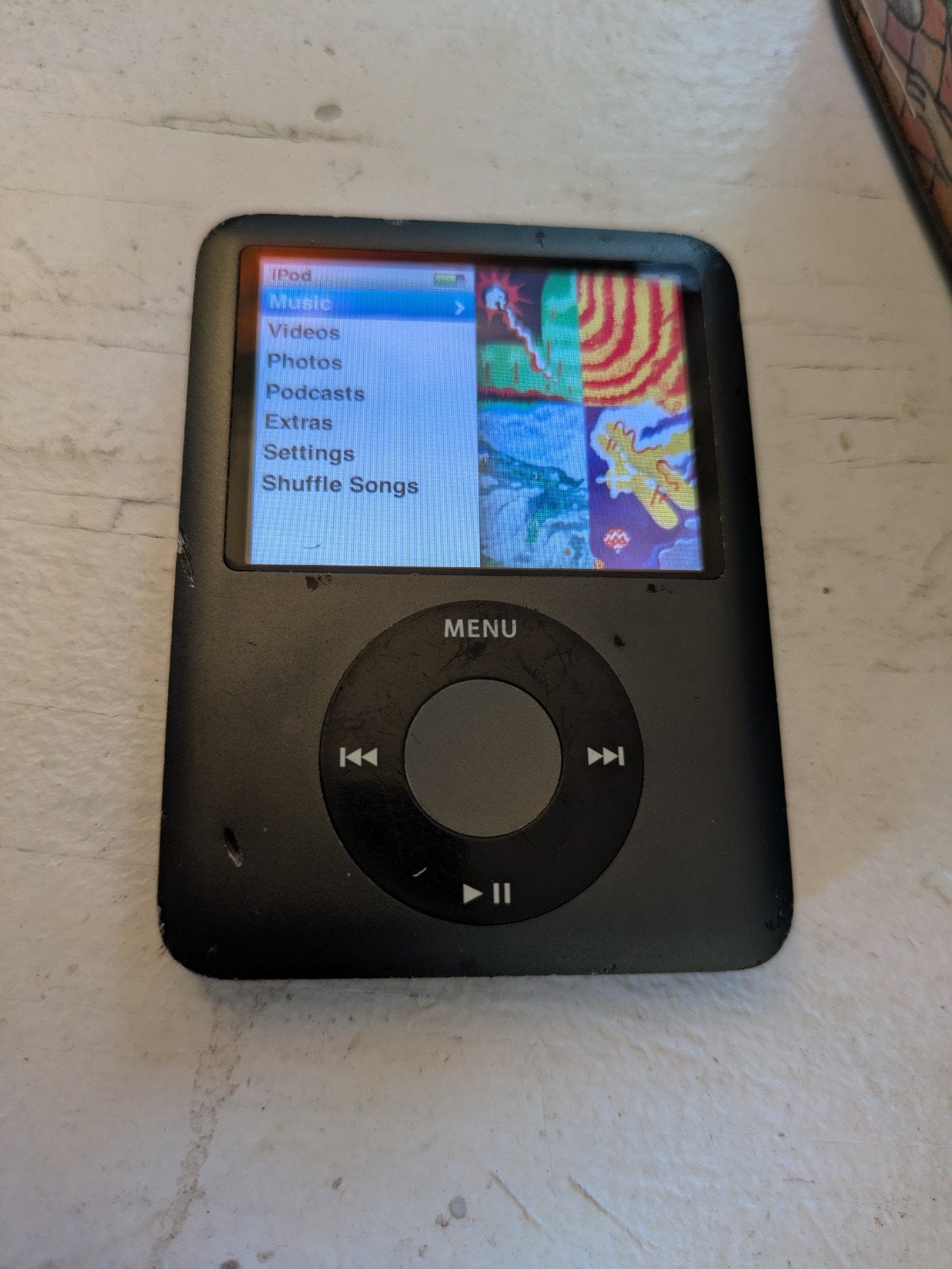 Apple iPod Nano 3e generatie 8GB Zwart, Gebruikt, Zwart, Ophalen of Verzenden, Nano