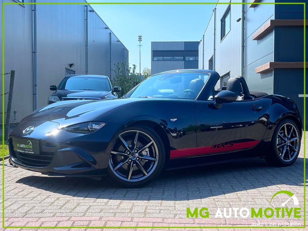 Mazda MX-5 2.0 SkyActiv-G 160 GT-M | Leder | Clima | verlaag, 1998 cc, Gebruikt, Zwart, Cabriolet