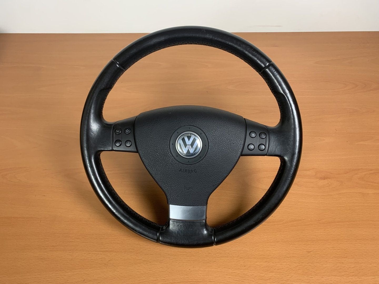 stuurwiel golf V / passat / jetta III 2003 tot 2010 Leer, Auto-onderdelen, Gebruikt, -, Volkswagen, -