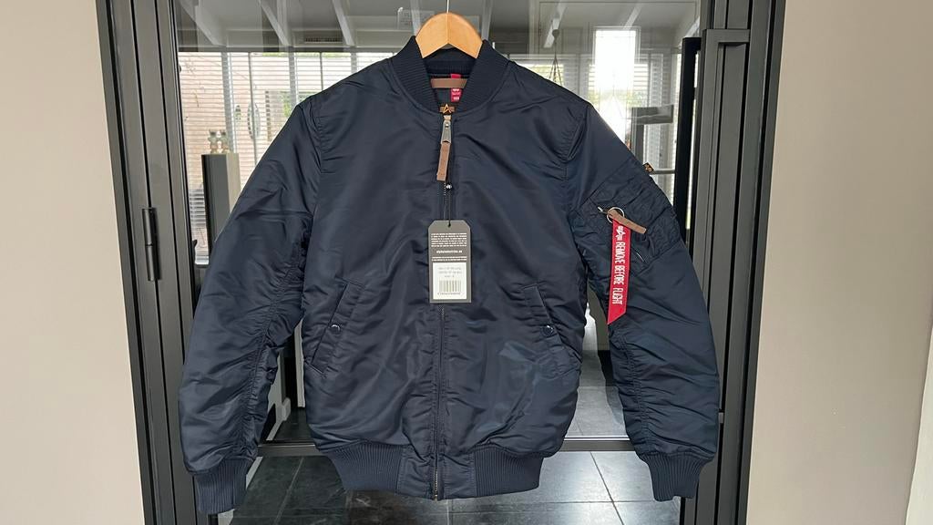 Alpha Industries MA-1 VF 59 Long Bomberjack - Nieuw, Ophalen of Verzenden, Nieuw, Maat 46 (S) of kleiner, Blauw