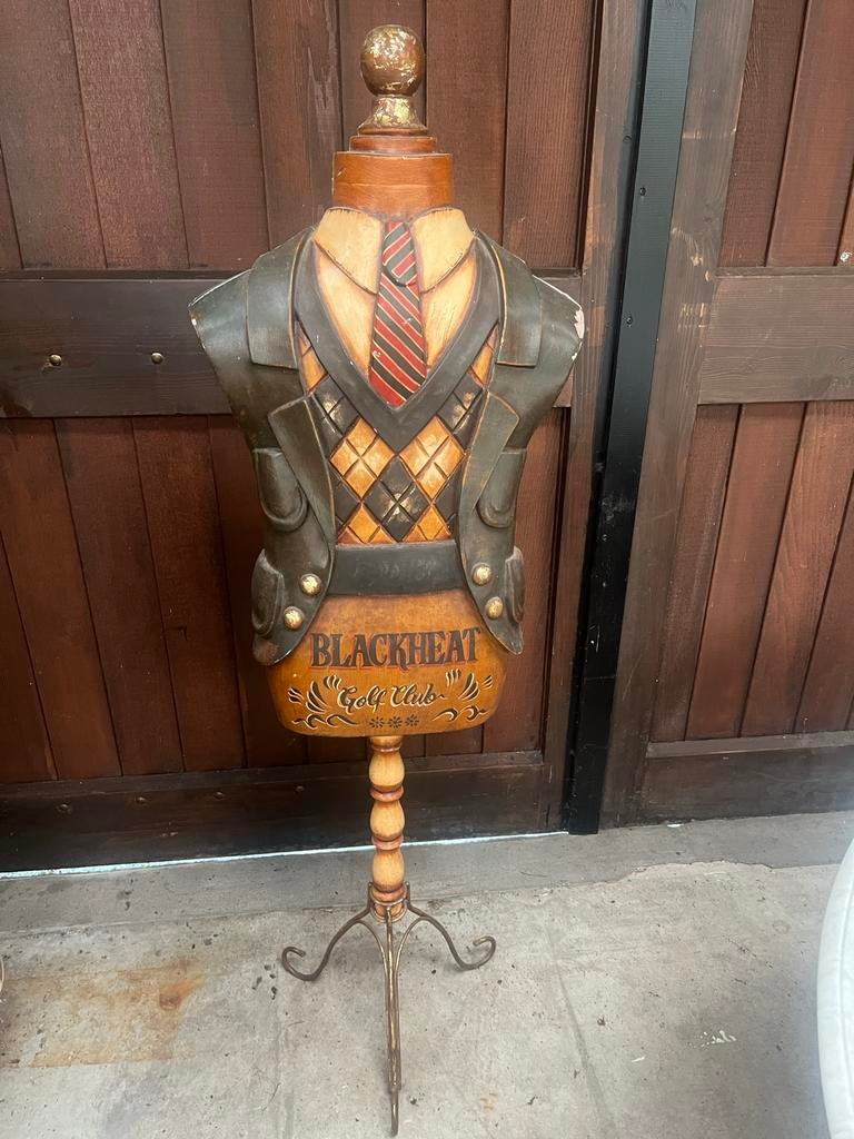 Vintage Mannequin Torso "Blackheat Golf Club", Ophalen of Verzenden