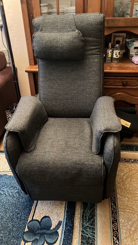 Fitform sta-opstoel donkergrijs, Ophalen, Modern, Comfortabel, 75 tot 100 cm, Zo goed als nieuw