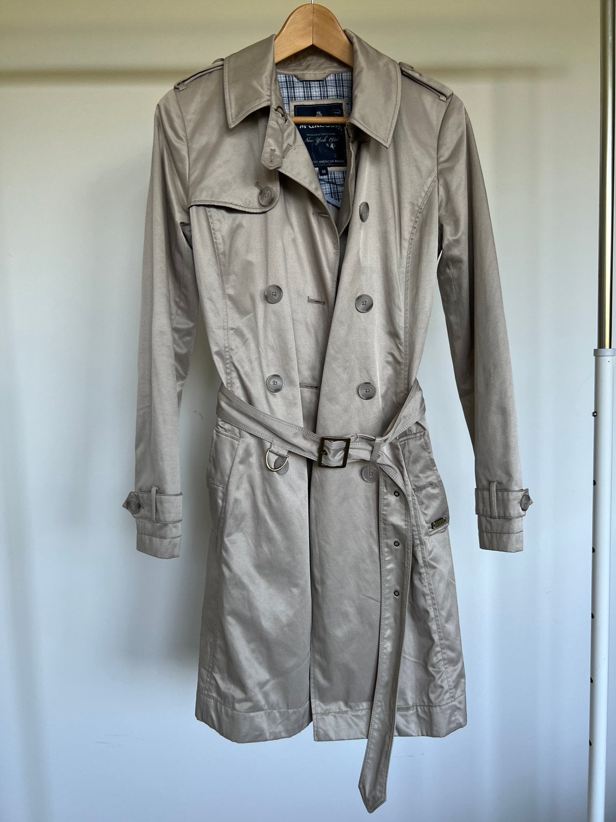 McGregor trenchcoat dames beige/taupe maat 36, Ophalen of Verzenden, Zo goed als nieuw, Maat 36 (S), Beige