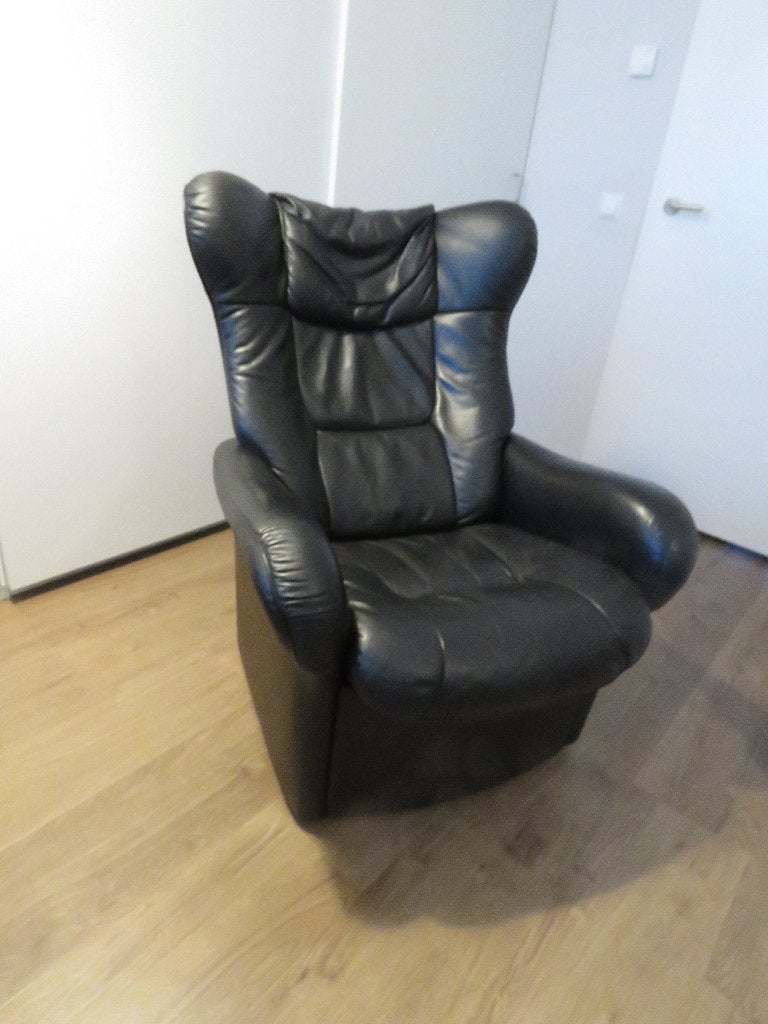 relaxfauteuil, Huis en Inrichting, Gebruikt, Minder dan 75 cm, Leer, Ophalen of Verzenden