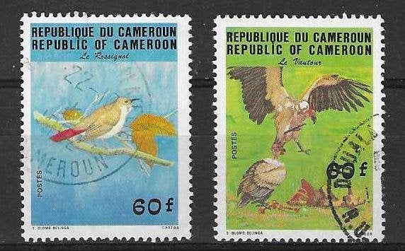 Kameroen Michel 1059-1060 gestempeld VOGELS, Ophalen of Verzenden, Overige landen, Gestempeld