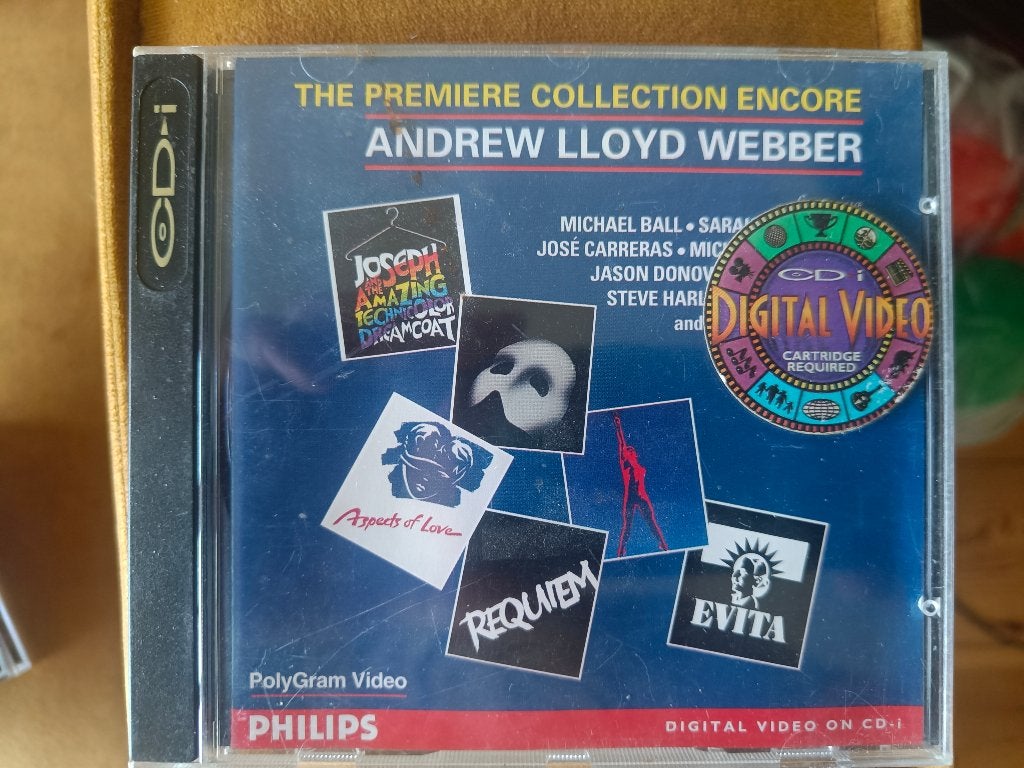 VIDEOCD ANDREW LLOYD WEBBER MUSICAL STEVE HARLEY EVITA CDI, Cd's en Dvd's, Alle leeftijden, Verzenden, Zo goed als nieuw, Muziekvideo's