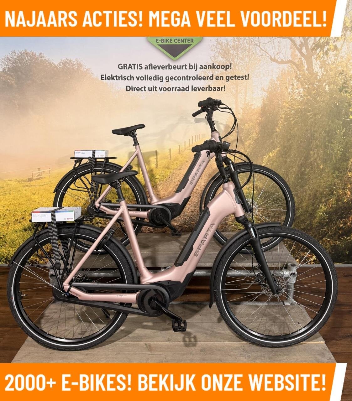 Sparta C-Grid Energy Elektrische fiets met BOSCH motor!, 59 cm of meer, Nieuw, 50 km per accu of meer, Sparta