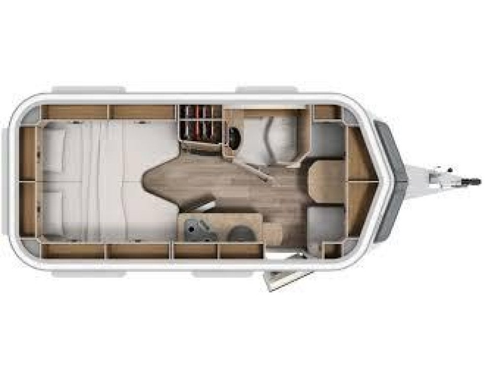 Eriba Touring 542 *Luifel*Fietsendr*V-bed*, Caravans en Kamperen, Caravans, Bedrijf, Treinzit, Overige typen, 4 tot 5 meter