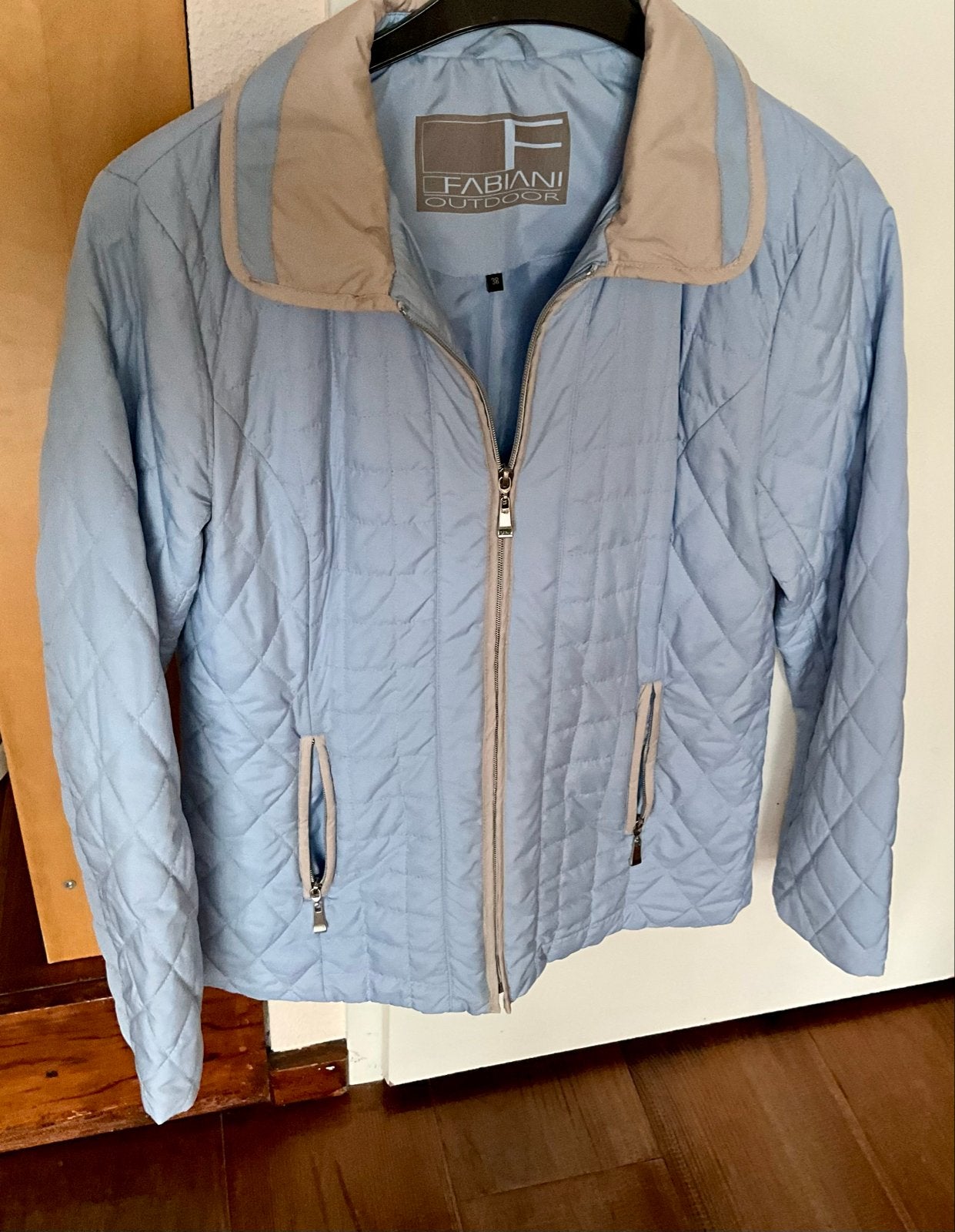 Fabiani Outdoor licht Gewatteerde dames Jas - Maat 38/40 (M), Ophalen of Verzenden, Zo goed als nieuw, Maat 38/40 (M), Blauw