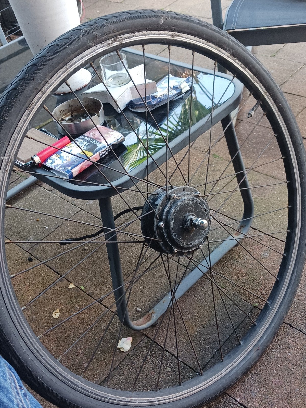 Voorwiel motor, Fietsen en Brommers, Ophalen, Motor