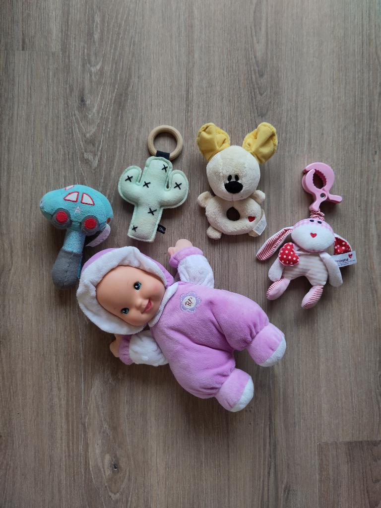 Babyspeelgoed pakket (pop, rammelaars etc), Ophalen of Verzenden, Zo goed als nieuw, Overige typen