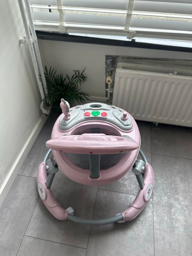 Young Star baby loopstoel roze, Ophalen, Gebruikt