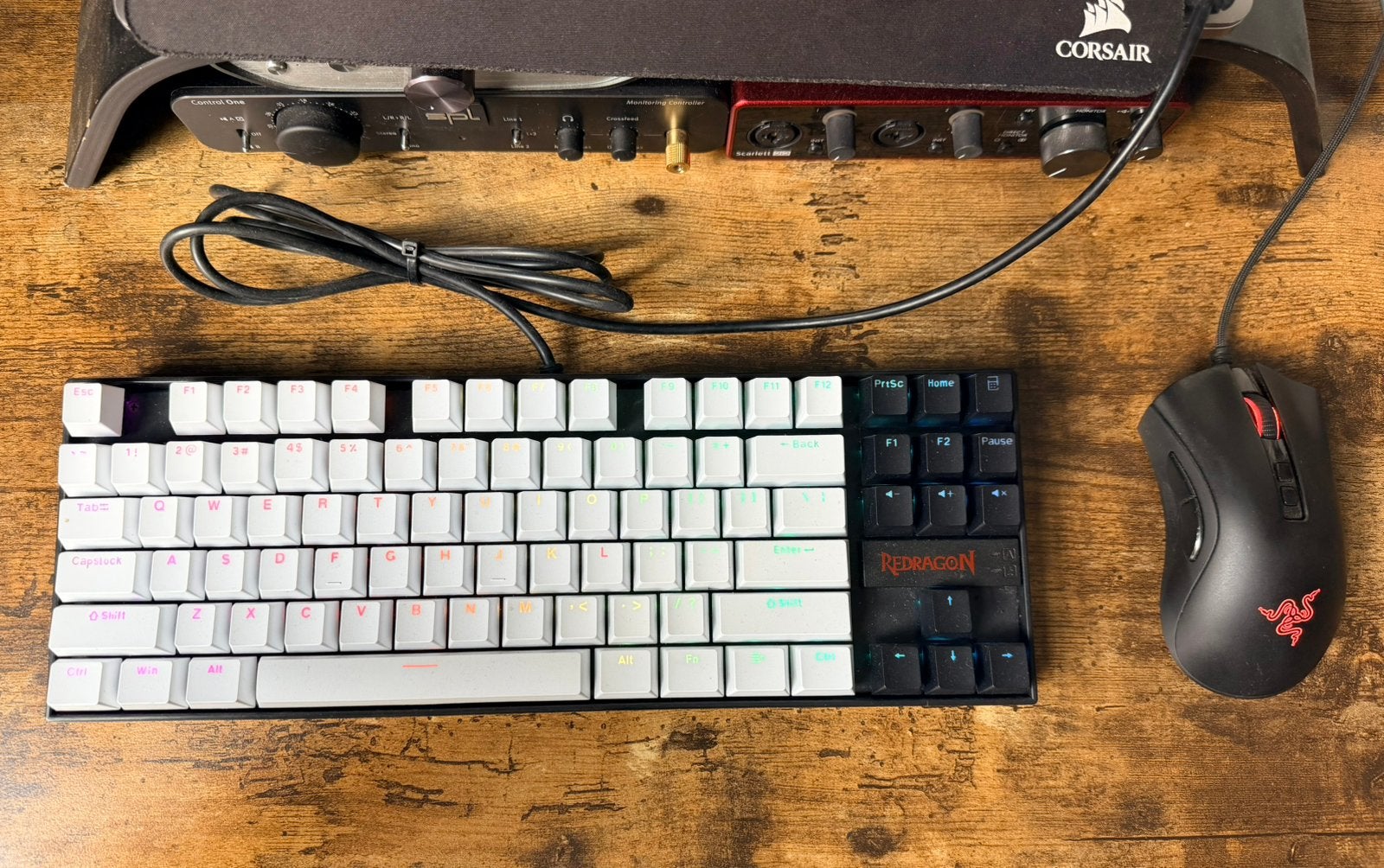 Razer Deathadder V2 muis + Redragon K552 Toetsenbord, Ophalen, Gebruikt, Qwerty, Toetsenbord en muis-set