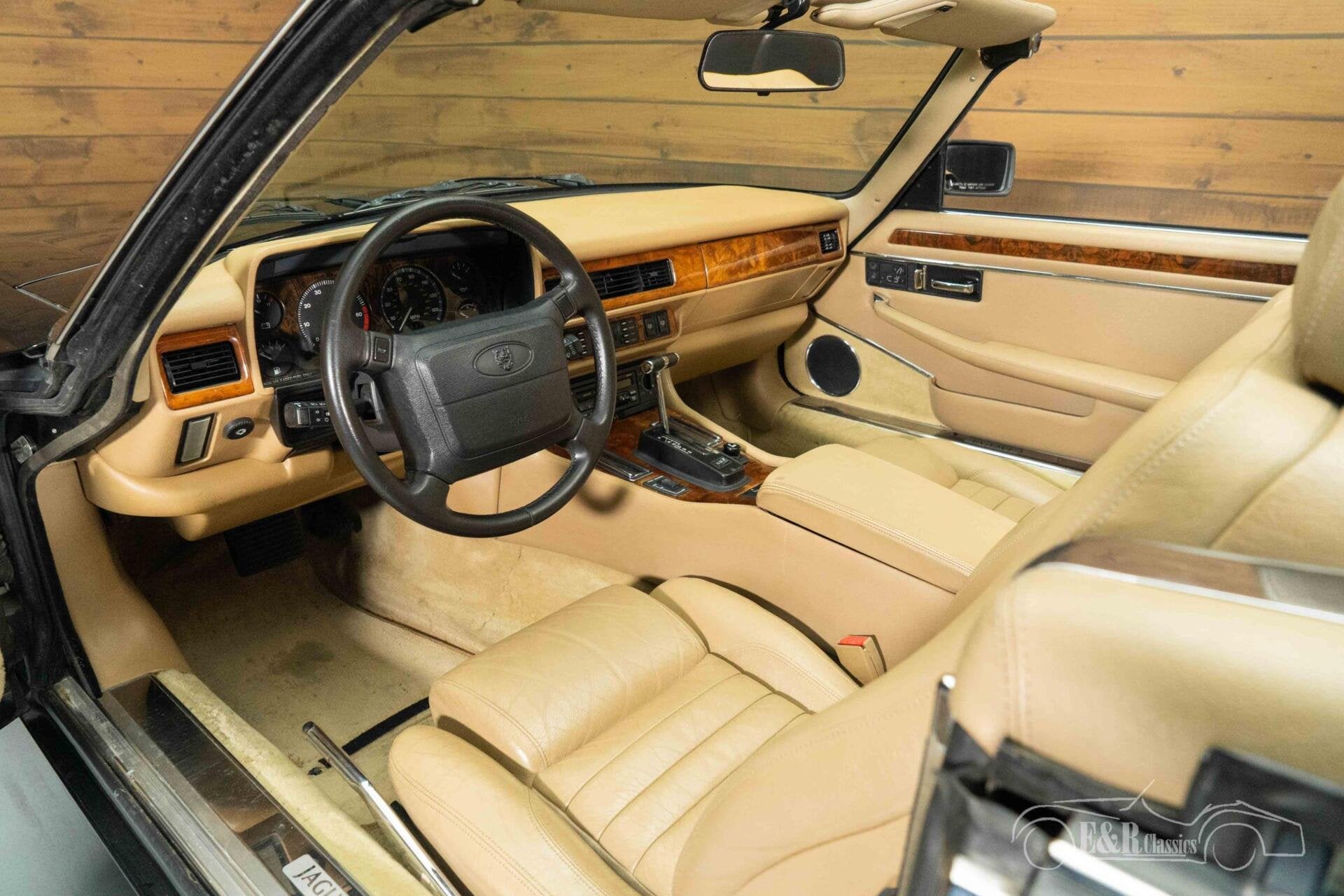 Jaguar XJS Cabriolet | 1994, Auto's, Achterwielaandrijving, Cabriolet, 4 stoelen, Zwart