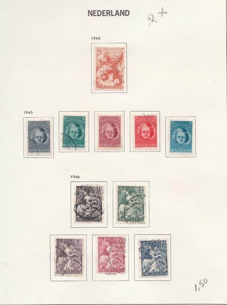 no 39 Nederland 2 serri'e/s, Ophalen of Verzenden, Gestempeld