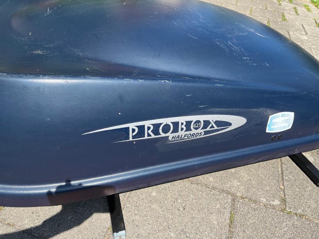 Gebruikte Probox Halfords dakkoffer - Goede staat, Auto diversen, Dakkoffers, Ophalen, Gebruikt