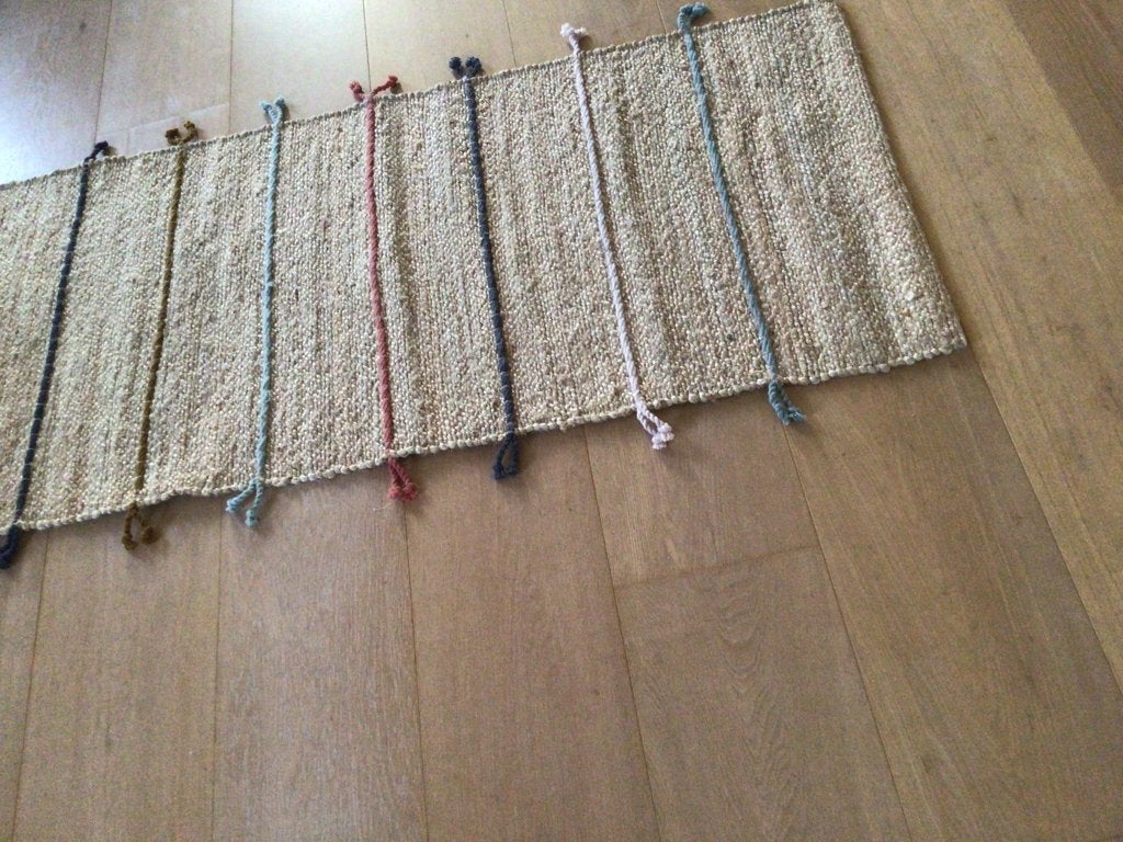 Ikea Raklev vloerkleed in goede staat 70x160 cm NIET bieden, Ophalen, 200 cm of meer, Zo goed als nieuw, 200 cm of meer