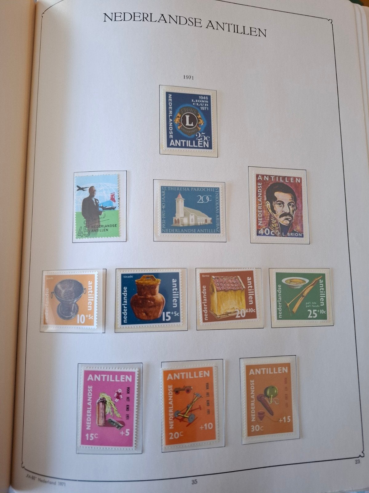 Kabe albums Curaçao en Nederlandse Antillen deel 1 en 2, Ophalen, Postfris