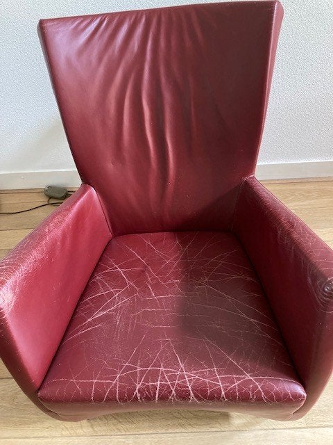 Montis Windy leren fauteuils (2 stuks), Ophalen, Gebruikt, Modern design, Tijdloos, 50 tot 75 cm