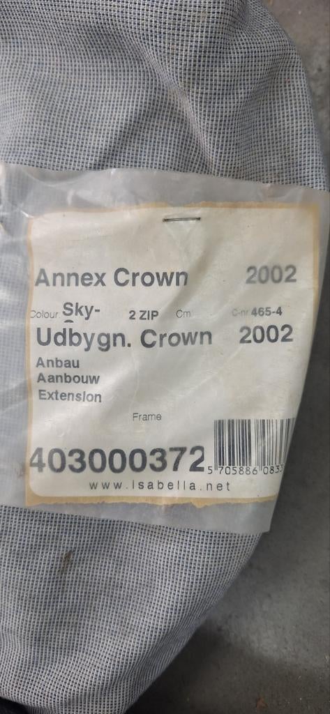 Isabella Voortent Uitbouw Annex Crown Sky 2002, Caravans en Kamperen, Tenten, Ophalen, Gebruikt