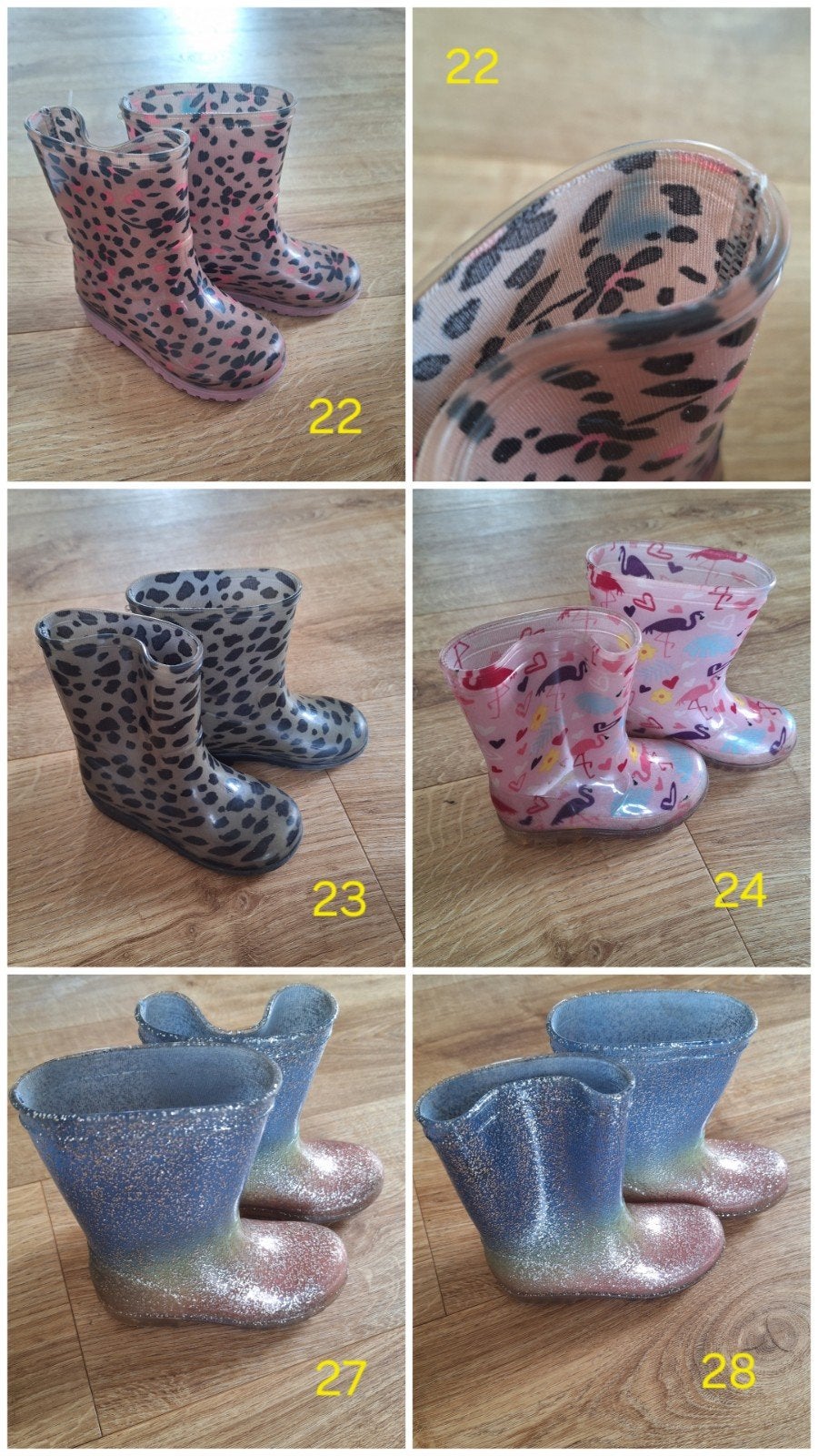 Diverse maten regenlaarzen, Ophalen of Verzenden, Gebruikt, Jongen of Meisje, Laarzen