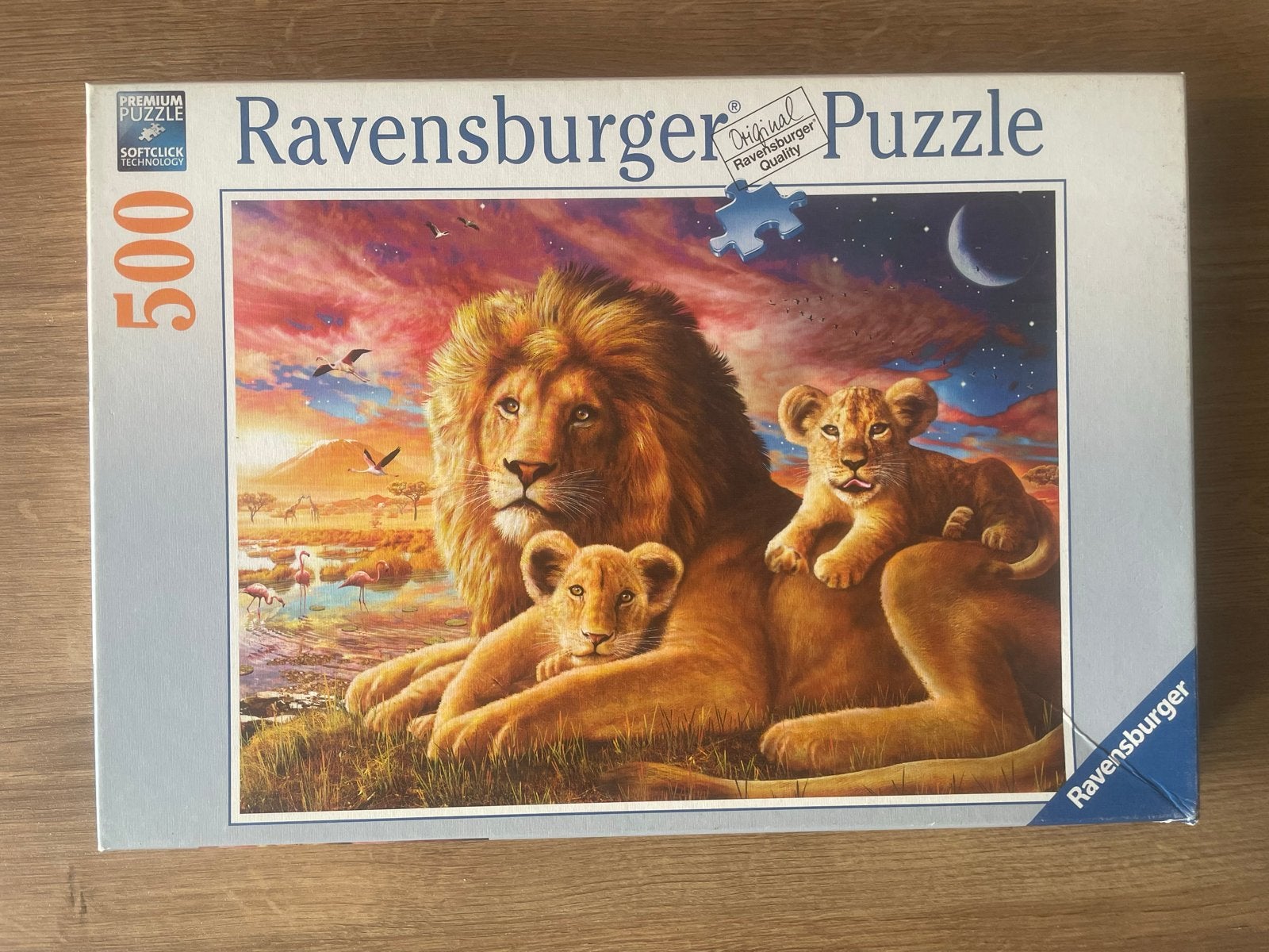 Ravensburger Legpuzzel Leeuwenfamilie 500 stukjes, Hobby en Vrije tijd, Ophalen of Verzenden, 500 t/m 1500 stukjes, Gebruikt, Legpuzzel