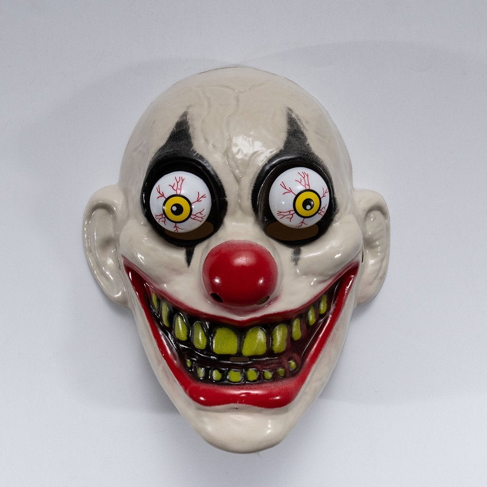 Clown Met Grote Ogen Masker Halloween Horror Eng Carnaval, Verzenden, Nieuw, Feestartikel, Halloween of Griezel