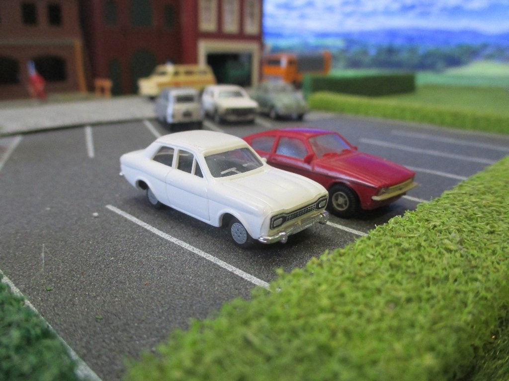 1967-1975 Ford Escort Mk.1 Herpa wit, Ophalen of Verzenden, Nieuw, Auto, Herpa