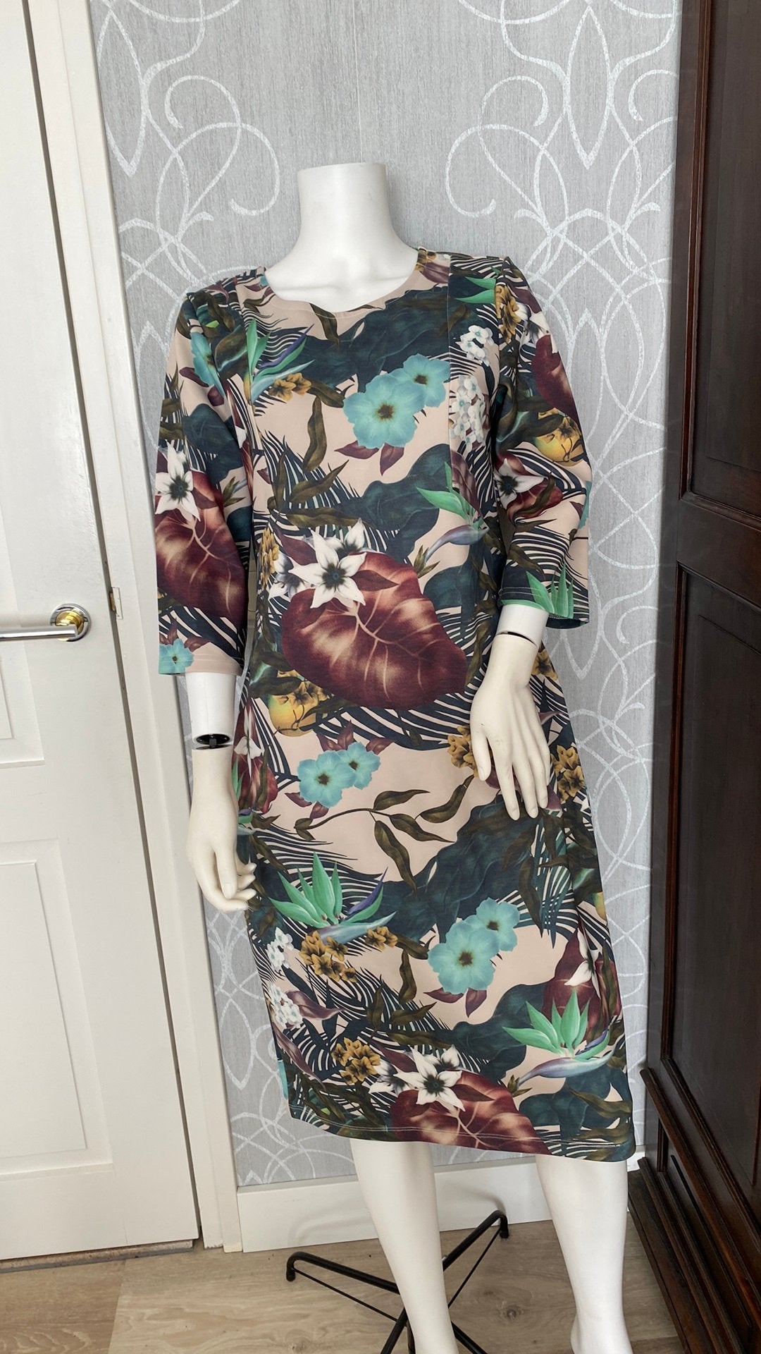 Smashed lemon jurk XL, Maat 46/48 (XL) of groter, Ophalen of Verzenden, Zo goed als nieuw, Onder de knie