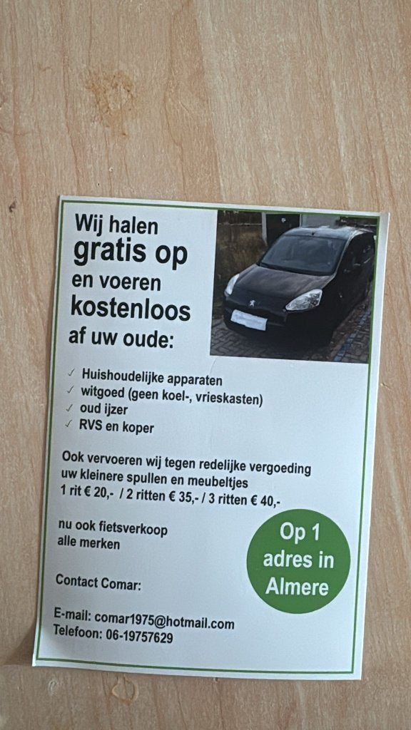 apparatuur, Ophalen