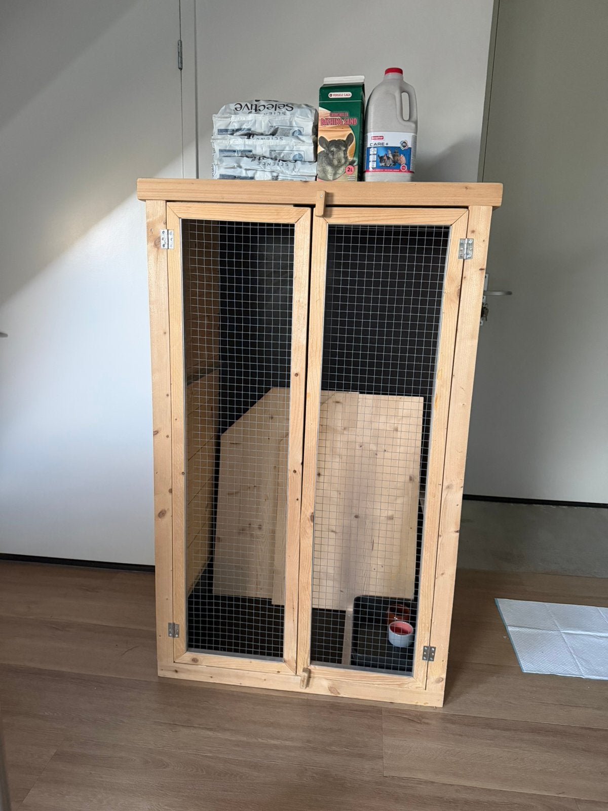 Leuk en goed onderhouden hok voor chinchillas / knaagdieren, Dieren en Toebehoren, Ophalen, Zo goed als nieuw, 90 cm of meer, Chinchilla
