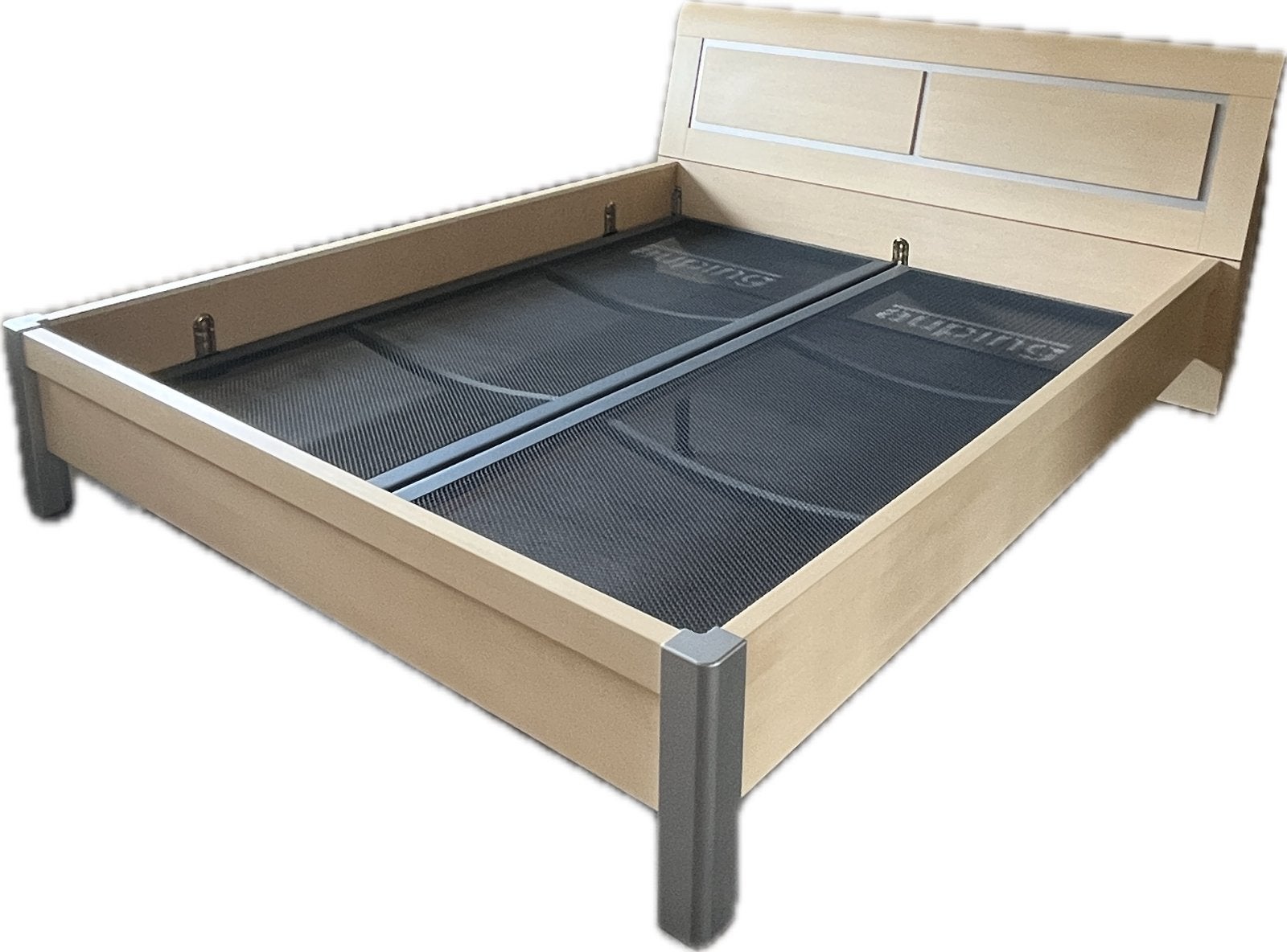 Tweepersoonsbed 160x200 cm met Auping spiraalbodems, Huis en Inrichting, Slaapkamer | Bedden, Ophalen, Gebruikt, Overige kleuren