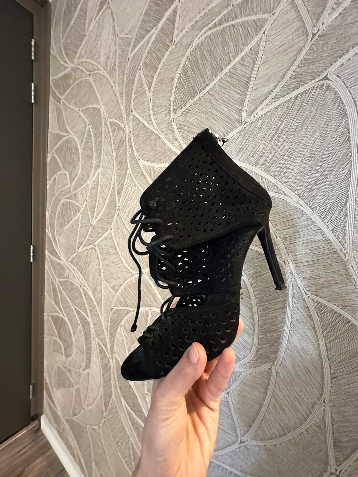 Zara hakken | 37 zwart open neus gaas | Mango Bershka | 37., Pumps, Zwart, Nieuw, Ophalen of Verzenden