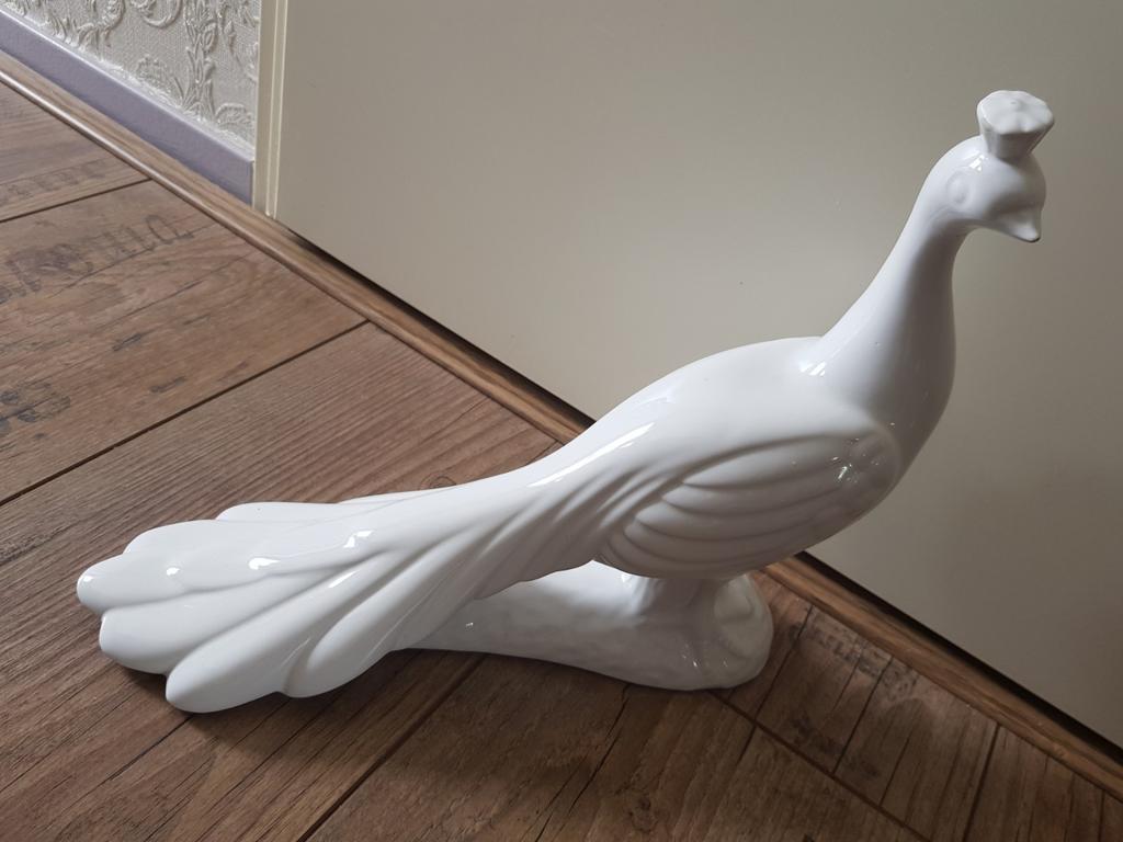 Pauw porselein vogel  elpa alcobaca portugal, Ophalen of Verzenden, Zo goed als nieuw, Dier