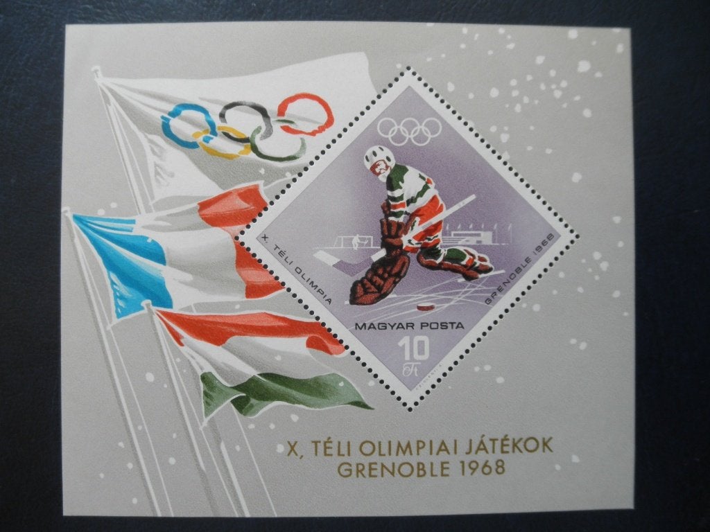 Postzegels Hongarije 1967 bl 62 Olympische Spelen cw 3,00 pf, Ophalen of Verzenden, Postfris
