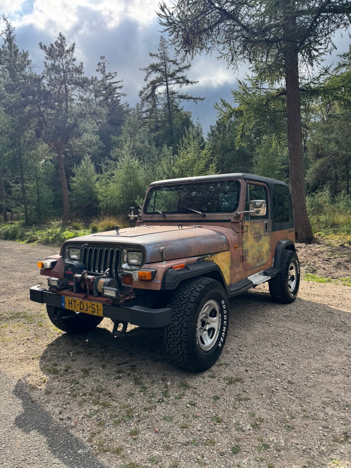 Jeep Wrangler 1990 2.5, Auto's, 1490 kg, Overige kleuren, Overige bekleding, Bruin