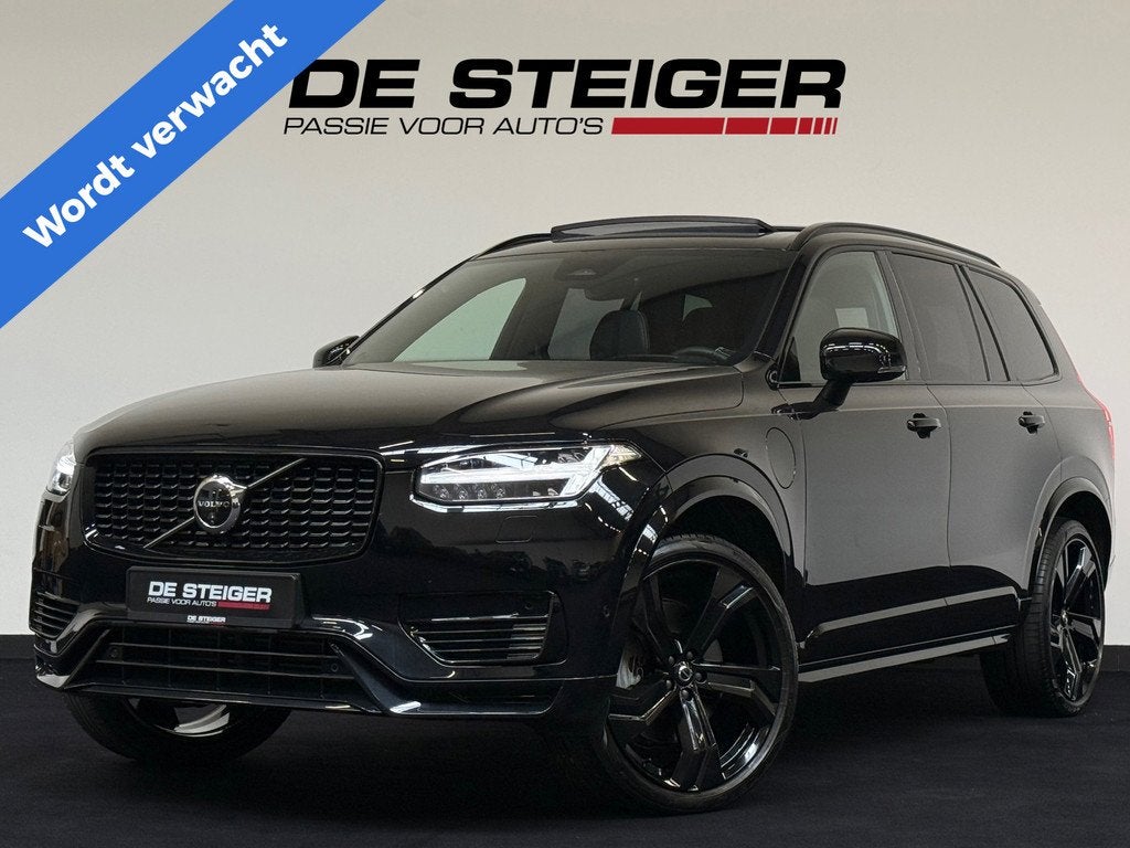Volvo XC90 2.0 T8 Recharge AWD Ultimate Dark Pano Luchtverin, Auto's, Gebruikt, 4 cilinders, 7 stoelen, Zwart