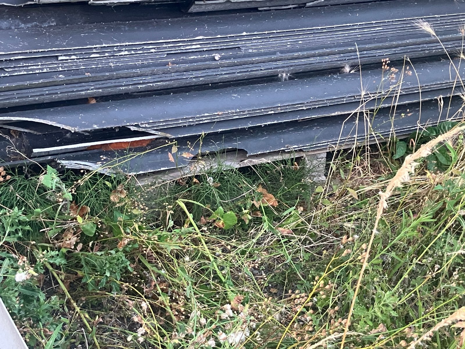 Gebruikte golfplaten voor dakbedekking, Ophalen, Overige materialen, Gebruikt, Zwart
