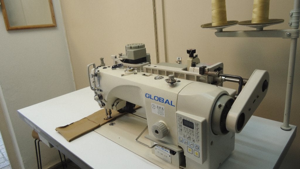 Industrie Naaimachine Global Dubbel Transp ./ Puller Vol aut