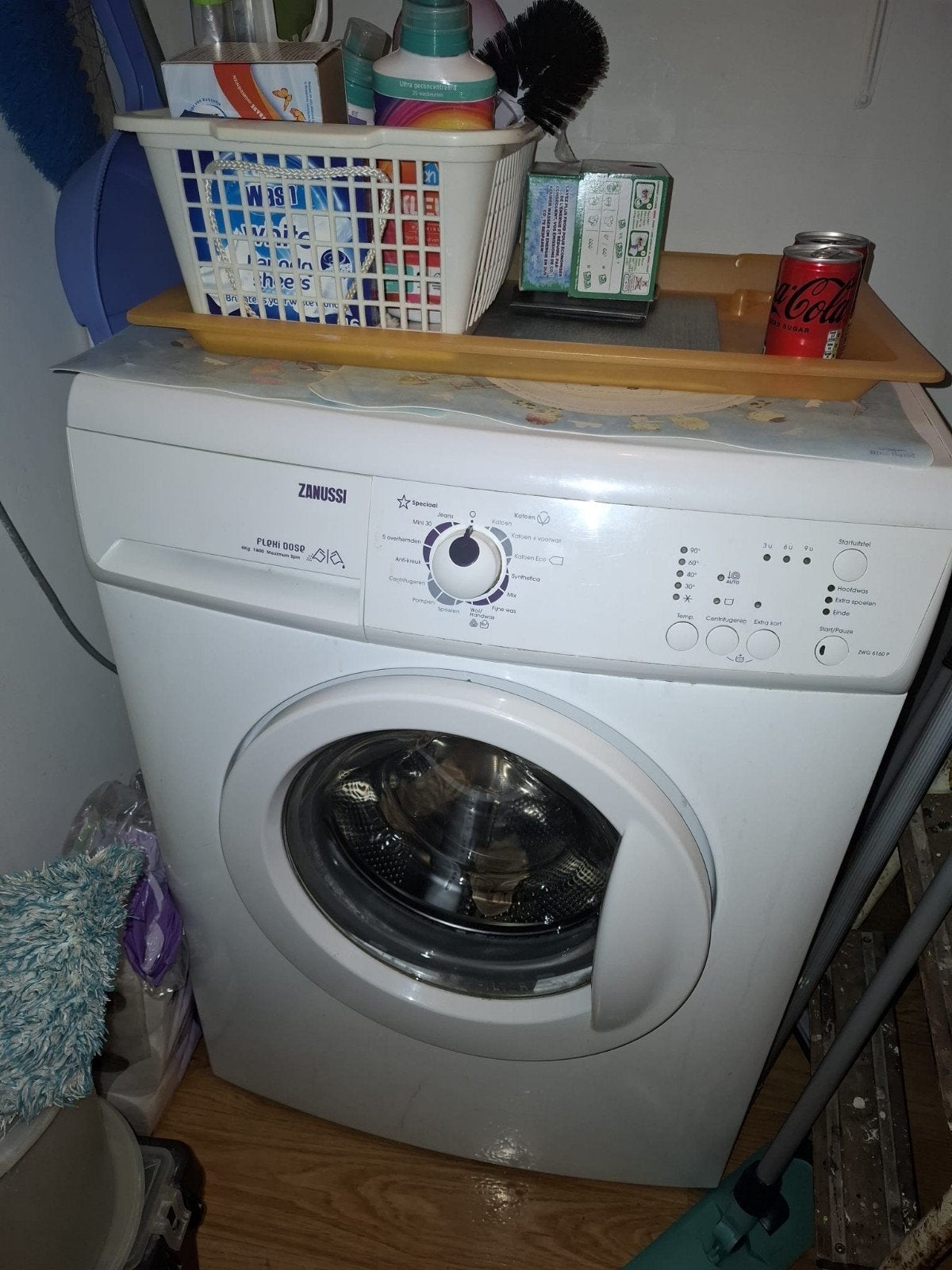 Zanussi Flexi Dose Voorlader Wasmachine 6kg 1600 toeren, Ophalen, 1200 tot 1600 toeren, Gebruikt, 4 tot 6 kg