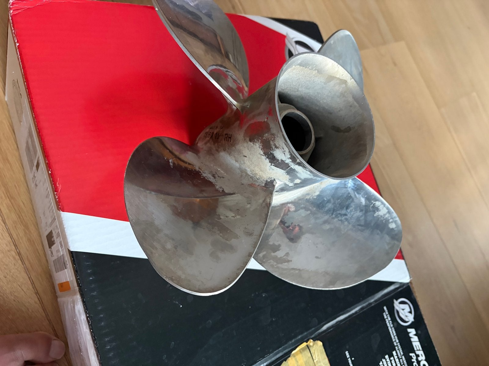 Mercury Black Max Propeller 13.5x15 RH RVS, Watersport en Boten, Ophalen of Verzenden, Zo goed als nieuw, Motor en Techniek, Motorboot